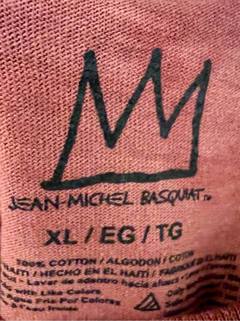 Urban Outfitters Red Jean-Michel Basquiat Short Sleeve Tee - Picture 7 of 7